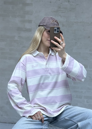 Jeanne polo bluse Lilac Polo Stripes Baum Und Pferdgarten 